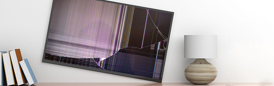 broken TV at vacation rental